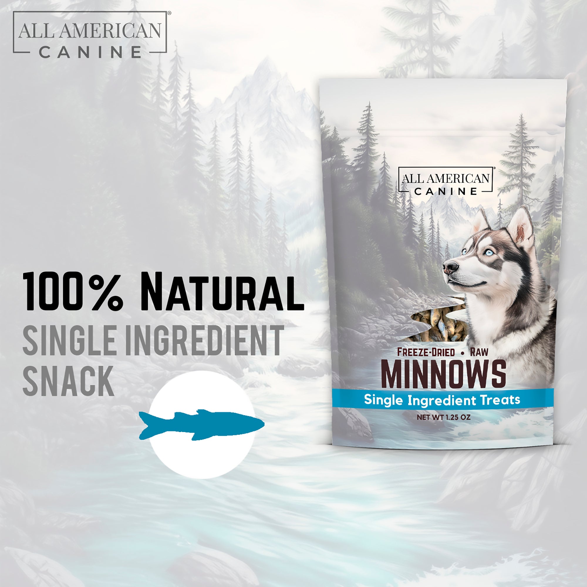 Freeze Dried Minnows - Single Ingredient Dog & Cat Treats