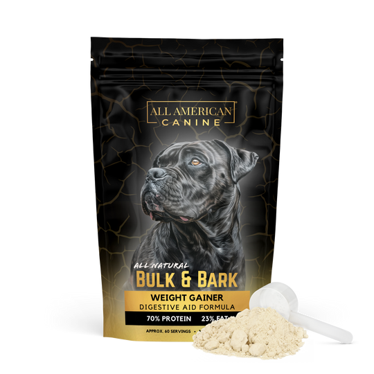 Bulk &amp; Bark Weight Gainer + Digestive Aid Food Topper